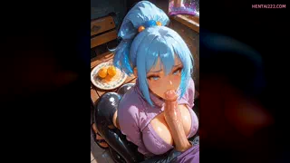 Your skin glistens, echoing the holy lust I radiate - Aqua, KonoSuba