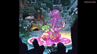 Pixelated slime love (Danbooru)