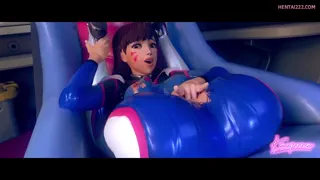 D.va solo fingering [Overwatch] ( Kaepora)