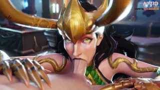 Lady Loki Blowjob (Sound) (Ajkj3d, Audiodude) [Marvel Rivals]