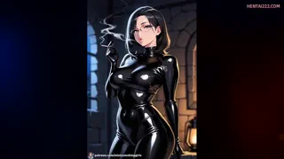 Misty Theresa - Smoking in Latex Bodysuit 🖤💨