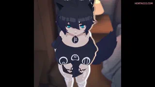 Releasing stress with a Cat Girl😏🤤 (Artist: Amplected)