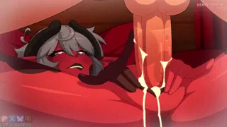 He's trying really hard to make those half-demon babies [Artist: Trevobutevil]