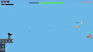 [Darkfire 1.0] My first solo NSFW game released! - Pixel survival shooter, Fire or Fall
