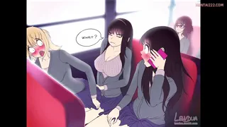 Sorry, all seats are full so either you have to stand or... maybe sit on my laps? I don't mind blush