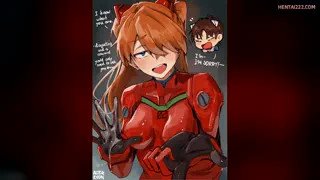 Asuka is about to teach him a lesson (Alterkyon) [Neon Genesis Evangelion]