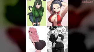 Team boobs or team ass from the girls of (Mha)