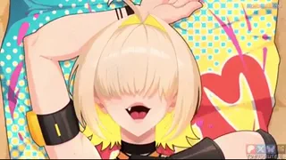 Ahh... you're being so rough! Are you sure t-that your girlfriend is alright with us doing this1? God you're big