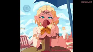 Zelda's Beach Day Paizuri (Hunkymunky35) [The Legend Of Zelda]