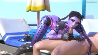 Widowmaker sucking dick (Frax) [Overwatch]
