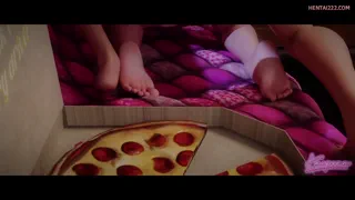 Pizza Slut Juno deliver food to Kiriko and get fuck in the ass as tip (Kaeporansfw) Futanari  [Overwatch]