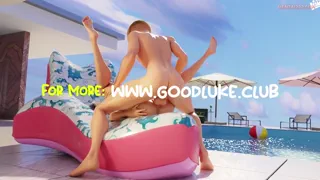 I got all wet by the poolside - Animation [Goodluke]