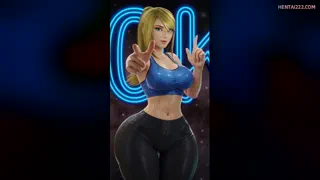 Mommy Samus' ready for workout nsfw
