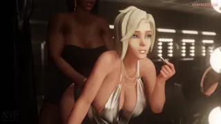 Mercy does her makeup while getting fucked (Nyl) Futanari  [Overwatch]