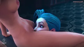 One dick, two horny chicks [Jinx,luxanna,lol] (Ferdafs )