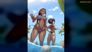 Toph X Katara (Okumaroart) [Avatar: The Last Airbender] Lewd