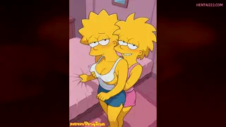 Adult Lisa With Adult Maggie Having Fun
