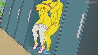 Getting ass fucked in the gym locker