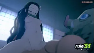 Nezuko Rinding Inosuke [Greatm8 And Slayerm8] Ecchi