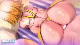 Pounding Elegg from behind (Blobcg) Rule34 [Nikke: Goddess Of Victory]