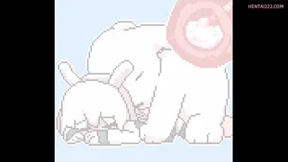 Filled by a big bunny hentai