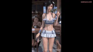 Tifa’s accidental strip [Final Fantasy Vii] (Lvl3toaster)