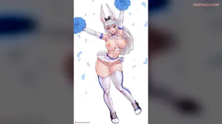 Cheerleader Bunny Girl by me Rule34
