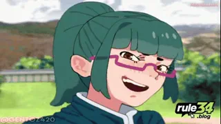 Maki Rewards Yuta after Training Anime Hentai