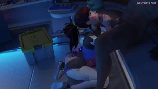 D.va On Her Knees [Yeero] Hentai