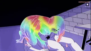 A rainbow slime girl (Anomalouscoffeemachine) ecchi