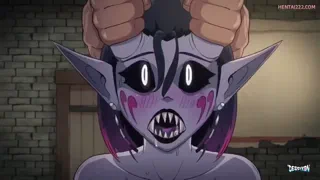A succubus with distinctive breasts gets what she deserves