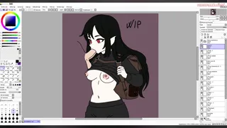 [Oc] Succubus Demon Girl preview &amp; WIP art for my indie game, Scapesir