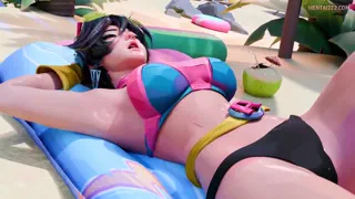 Jubilee relaxing at the beach nsfw (Liepraag)