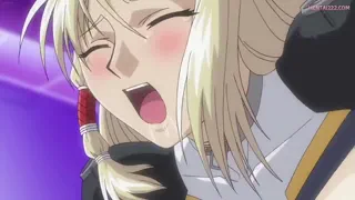 Female knight reduced to a sex slave