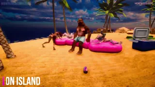 Beach party on a private island Futanari  [Hotel Elera]