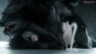 Face down, ass up by a monster