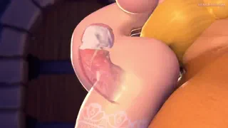 Bowser dominating Peach (Jojomingles) Ecchi [Super Mario Bros]