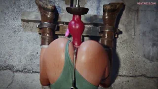 Anime Hentai Lara takes the Fucking Machine Knot (Wildeer Studio) [Tomb Raider]