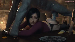 Ada getting proneboned by Mr. X (Leeterr) [Resident Evil]