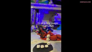 Tiny succubus gives you a sexual tarot reading