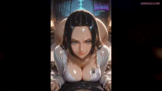 Your hard cock glistens like a pearl, begging for my blessing - Boa Hancock, One Piece