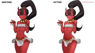 Fundoshinobi : The Naked Ninja - Working on some new illustrations and upgrading the visuals of existing ones