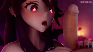 "Mwah~ Since your cock is still so defiant and holding up with the basic sucking, I can skip to the more intense training~ Don't fail on me now~" I want to be a succubus that was given the task to train knights to better counter succubi~