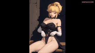 Goth Princess Peach Dances Then... Reveals All (Discuss In Comments)