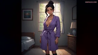 Getting ready to shower