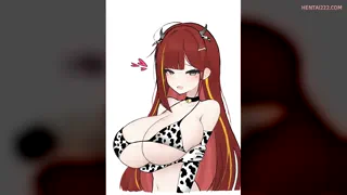 Korean Vtuber leaking her milk out of the tits (Bigbuttive) [Akane Lize]