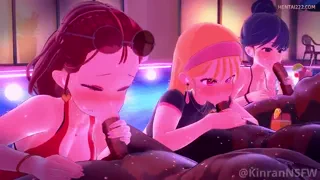 Akane, Ruby &amp; Kana's Poolside Audition ❤️ (@kinrannsfw) [Oshi No Ko]