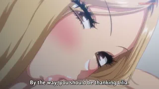 Lucky guy getting feast by group of sluts~