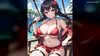 Waifu’s enjoying summer in red ❤️💦
