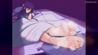 M4A stroking to pretty feet and bbc, love it when other pervs help me cum, corrupt me😉~ (Social In Comments)